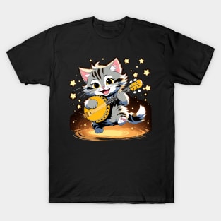 Grey dancing cat T-Shirt